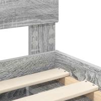 Bedframe Grijs Sonoma 135 x 190 cm Massief grenenhout - thumbnail