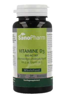 SanoPharm Vitamine D3 62.5mcg/2500IE 90 Tabletten SanoPharm Vitamine D3 62.5mcg/2500IE 90 Tabletten