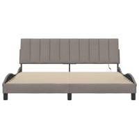 Bedframe zonder matras "Hanko" stof taupe 180x200 cm - thumbnail