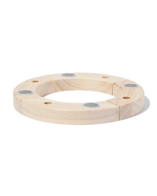 HEMA Houten jaarring kandelaar (multi)