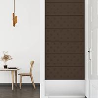 Wandpanelen 12 st 3,24 m 90x30 cm kunstleer bruin - thumbnail