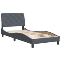 Bedframe zonder matras 90x200 cm fluweel donkergrijs - thumbnail