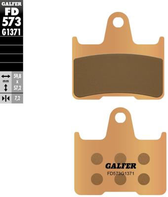 GALFER remblokken "fd573 brake pads sinter fd573 g1371