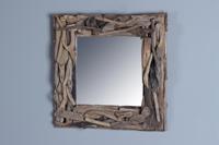 Treibholz-Spiegel 50x50 cm. - thumbnail