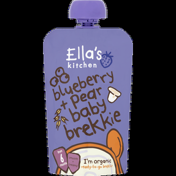 Ella's Kitchen Blueberry + Pear Baby Brekkie 6+ Months 100 g bij Jumbo Ella's Kitchen Blueberry + Pear Baby Brekkie 6+ Months 100 g bij Jumbo