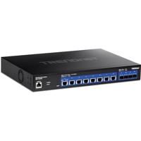TRENDnet 12-poorts 10G Web Smart Switch, 8 x 10G RJ-45-poorten, 4 x SFP+-sleuven, VLAN, QoS, LACP en IPv6-ondersteuning, Web Smart Management, rackmonteerbare behuizing, levenslange bescherming, - thumbnail