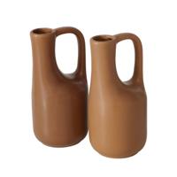 Boltze Home Vaas steen bruin h18,2cm - thumbnail