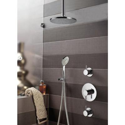 Hotbath Get Together doucheset met 2 stopkranen met 3 standen-handdouche, 30 cm plafondbuis, 20 cm hoofddouche, chroom