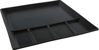 Fonduebord 24,5x24,5cm Mat Zwart - thumbnail