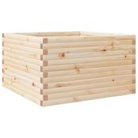 Plantenbak 80x80x46 cm massief grenenhout - thumbnail