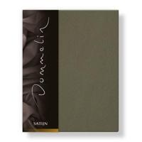 Dommelin Dommelin Hoeslaken Uni Satijn 300TC 589 Olijf 100x200/30 - thumbnail