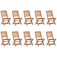 11-delige Tuinset 220x90x75 cm massief acaciahout - thumbnail