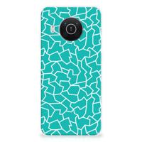 Nokia X10 | X20 | Hoesje maken | Cracks Blue - thumbnail