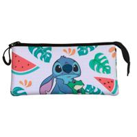 Lilo & Stitch Triple Pencil case Frog Multicolour - thumbnail