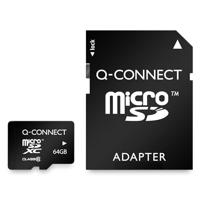 Q-CONNECT microSD geheugenkaart, met SD-adaptor, 64 GB - thumbnail