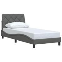 Bedframe zonder matras 80x200 cm stof donkergrijs - thumbnail