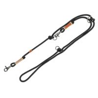 TRIXIE BE NORDIC HONDENRIEM VERSTELBAAR ZWART / ZAND 200X0,8 CM - thumbnail