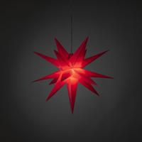 Konstsmide 5970-550 Kerstster Ster Warmwit LED Rood Energielabel: G (A - G) - thumbnail
