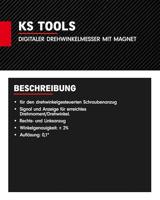 KS Tools 516.1191 Digitale draaihoekmeter met magneet, Ø 55,0 mm - thumbnail