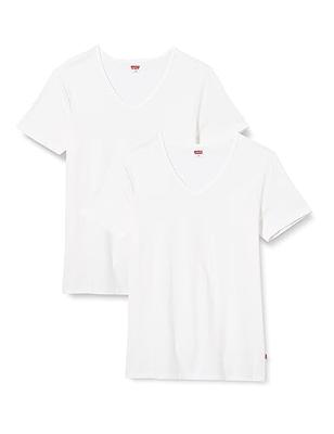 Levi's Men V-Neck White 2-Pack-M