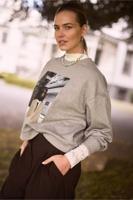 Reagan lace top - ecru - 13258 - thumbnail