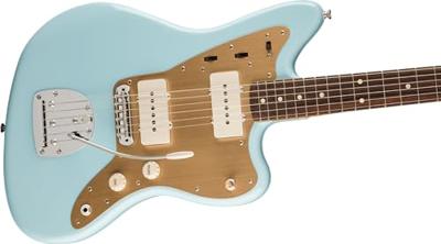 Fender Vintera II 50s Jazzmaster RW Sonic Blue elektrische gitaar met deluxe gigbag