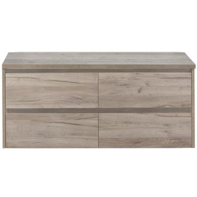 Dante Badmeubelset 120 cm - 4 Laden Craft Oak - Wastafelbovenblad