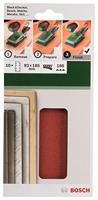 Bosch Accessoires Schuurbladenset | 93X185 | G180 | Wp | 8 Gaten | Velc | 10-delig - 2609256A84 - thumbnail