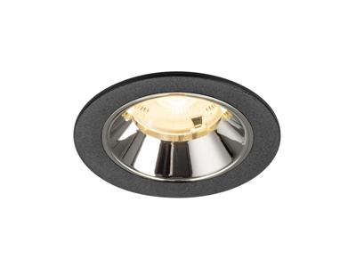 SLV InbouwspotNuminos S zwart/chroom 3000K - 20gr - 1009453