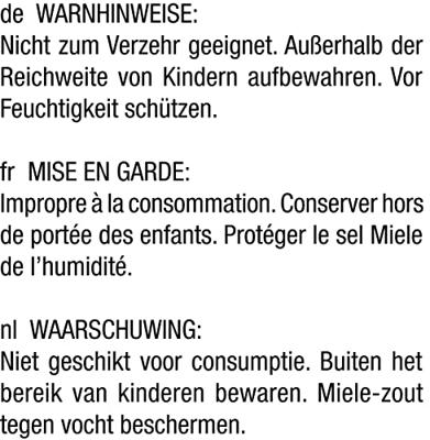 Miele GS SA 1502 P Regenereerzout