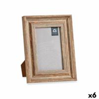 Fotolijsten Kristal Hout Bruin Brons Plastic (16,5 x 2 x 21 cm) (6 Stuks) - thumbnail