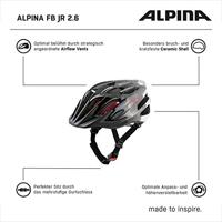 Olympic Sportswear Alpina sports kinderhelm fb jr. 2.0 50-55 zwart/wit/rood - thumbnail