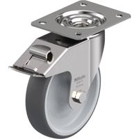Blickle LEX-PATH 160G-FI Zwenkwiel met rem Wieldiameter: 160 mm Draagvermogen (max.): 300 kg 1 stuk(s) - thumbnail