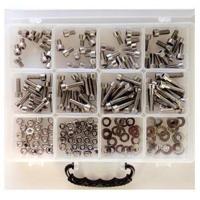 Bofix 214909 doos assortiment 12 vaks inbusb.rvs m8 + moeren - thumbnail