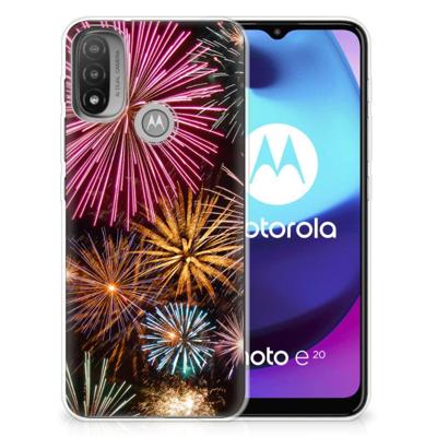 Motorola Moto E20 | E40 | Sillicone Back Cover | Vuurwerk Motorola Moto E20 | E40 | Sillicone Back Cover | Vuurwerk