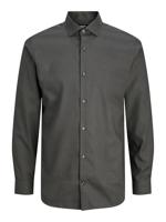 Jack & Jones Jprblaparker Shirt L/s Noos Overhemd Dark Grey Melange - thumbnail