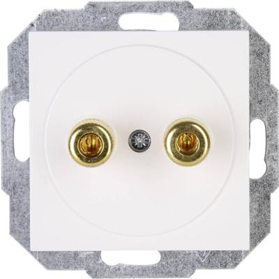 Kopp HK07 luidsprekercontactdoos wit glanzend