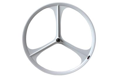 Teny Rim Tri Spoke Fixed Gear Achterwiel - Wit Teny Rim Tri Spoke Fixed Gear Achterwiel - Wit