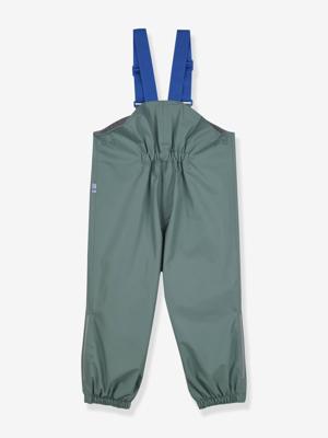 Regenbroek voor kinderen met bretels PULLEA FINKID turquoiseblauw