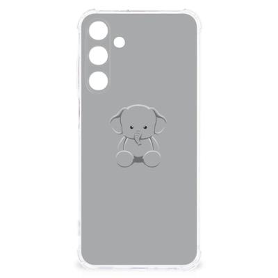 Samsung Galaxy A25 Stevig | Bumper Hoesje | Grijs Baby Olifant Samsung Galaxy A25 Stevig | Bumper Hoesje | Grijs Baby Olifant