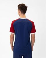 JAKO 4224 Shirt Iconic Km - Navy/Chillrood - S - thumbnail