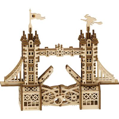Mr. PlayWood modelbouwset Tower Bridge 27 x 23 cm hout 226 delig Mr. PlayWood modelbouwset Tower Bridge 27 x 23 cm hout 226 delig