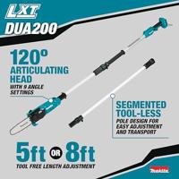 Makita DUA200Z stokkettingzaag 20cm LXT 18V - excl. accu en lader - thumbnail
