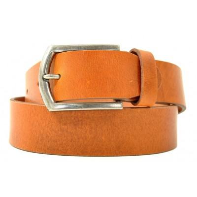 Petrol Leather Jeans Belt Cognac (40871)