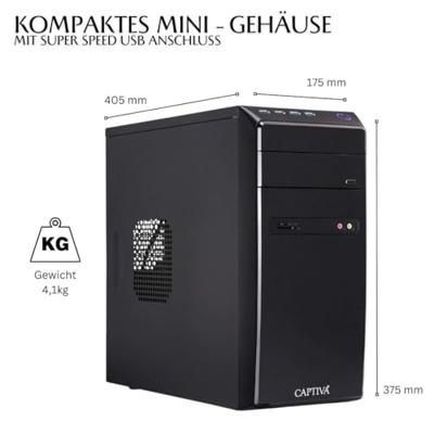 Captiva Desktop PC Power Starter I80-372 Intel® Core™ i5 i5-14400 32 GB RAM 1 TB SSD Intel Intel UHD Graphics 730 Win 11 Home 80372