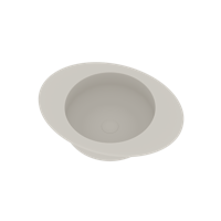 Wastafel Ideavit Solidcap 3.0 Opbouw 60x45.2x15.5 cm Solid Surface Mat Wit Ideavit - thumbnail