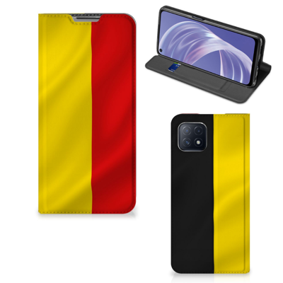 OPPO A73 5G | Standcase | Belgische Vlag OPPO A73 5G | Standcase | Belgische Vlag