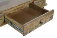 Hoofdtafel DKD Home Decor 116 x 60 x 46 cm Metaal Aluminium Mangohout - thumbnail