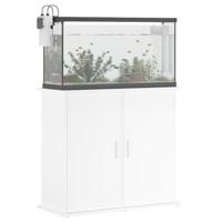VidaXL Aquariumstandaard 81x36x73 cm bewerkt hout wit - thumbnail