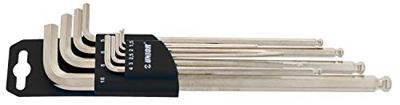 Unior Tools Ball End Hex Key Set 220/3SLPH-US long 9 Pcs.